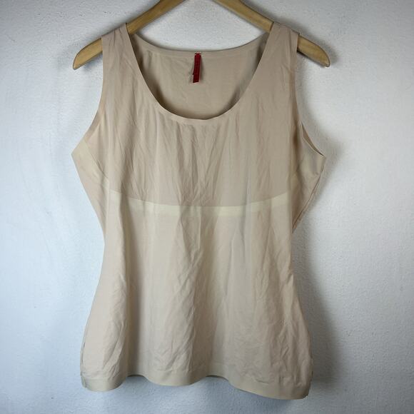 Spanx Women's xl 1x Thinstincts 2.0 Compression Tank Top Soft Nude body briefer - Picture 3 of 9
